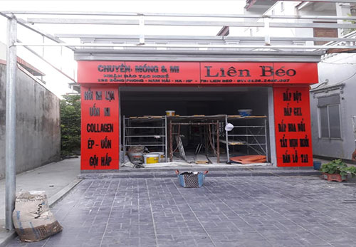 Sau khi lắp biển Quảng cáo